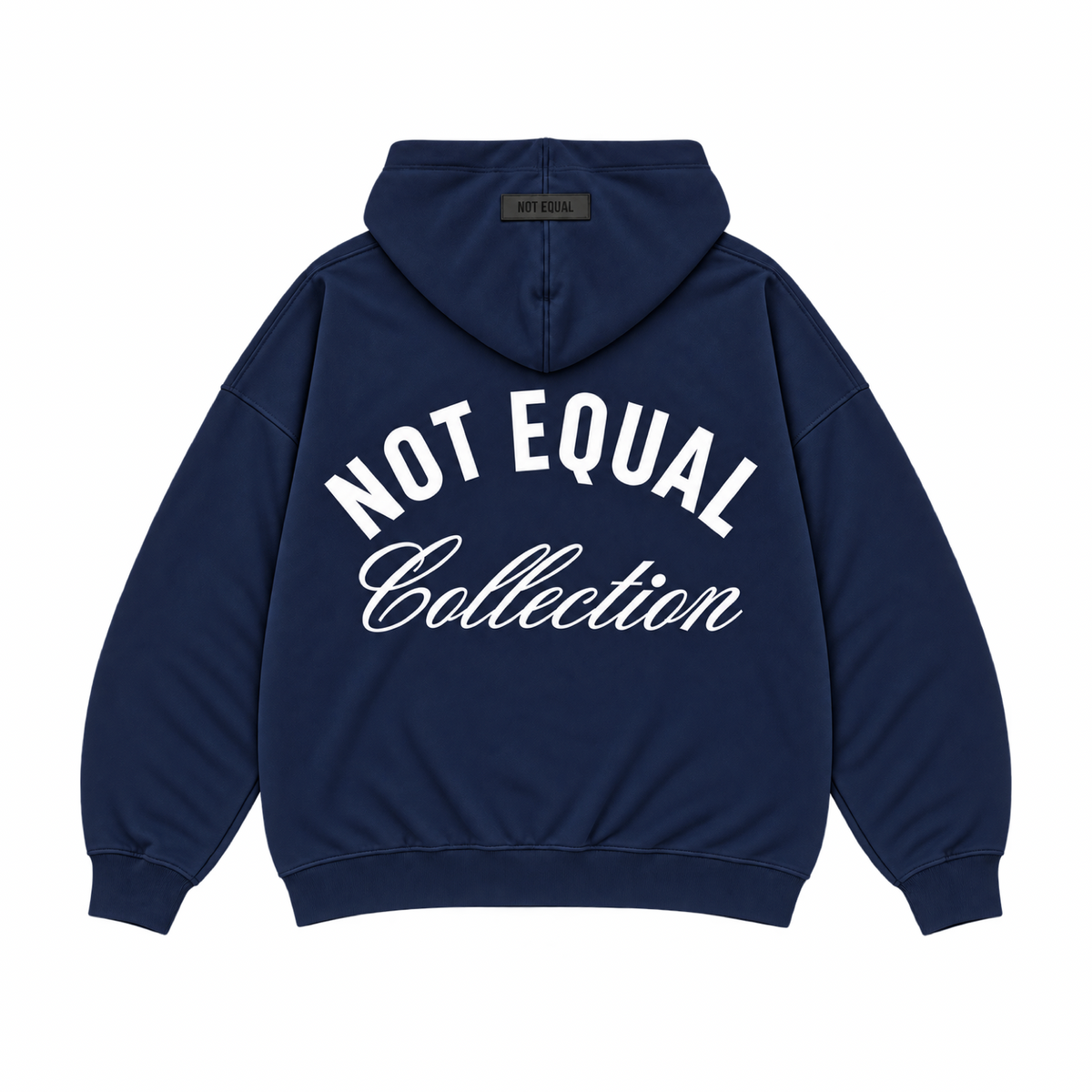 NY to NE Cropped Relaxed Hoodie - Blue