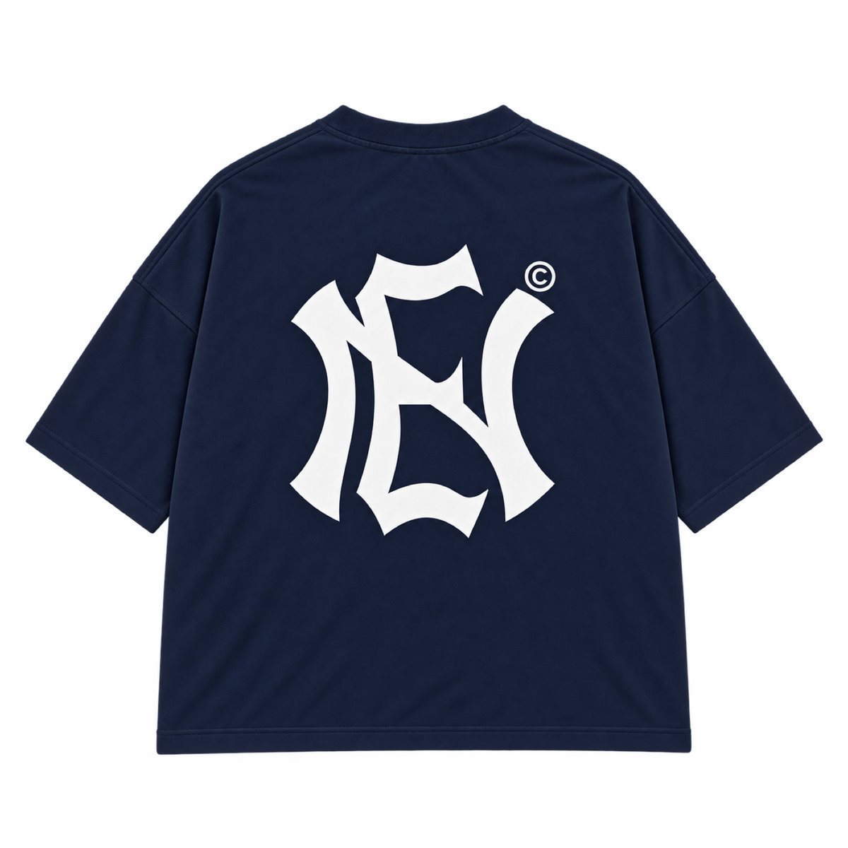 NY to NE Boxy Tee - Blue
