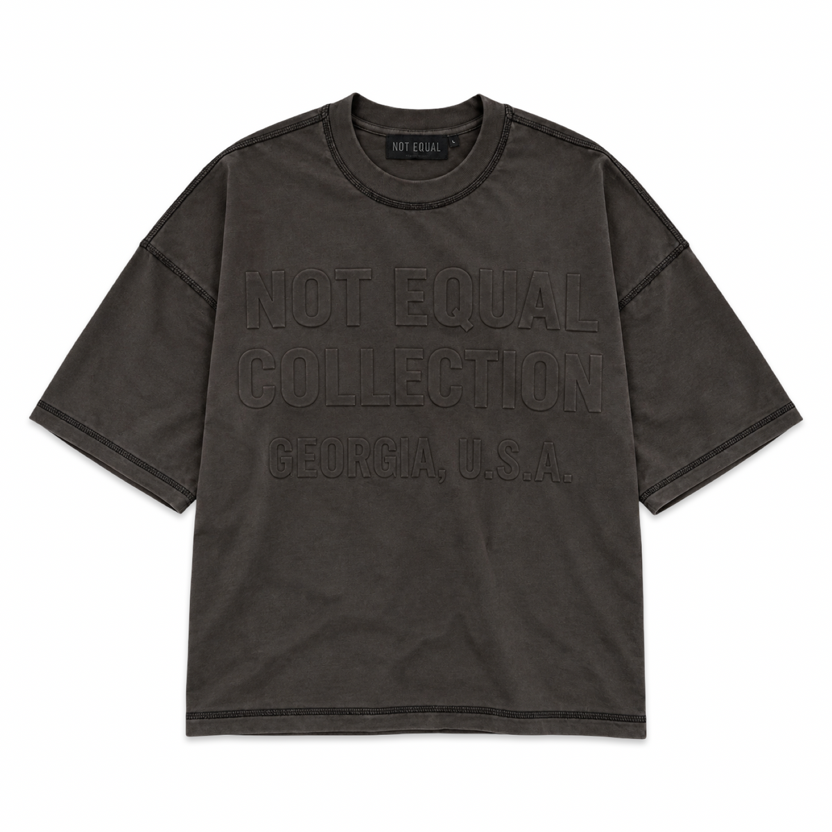 Location Boxy Tee - Gray