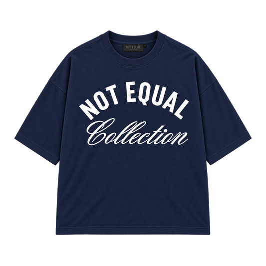 NY to NE Boxy Tee - Blue