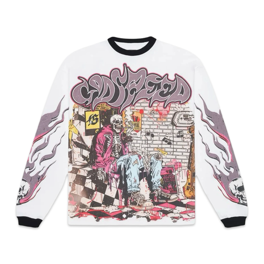 Stoner L/S Tee - White Wash